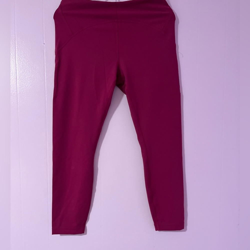 Lululemon Athletica Pink High Rise Cropped Leggings Size 10 - Picture 12 of 12